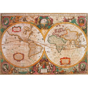 Clementoni (31229) - "Alte Karte" - 1000 Teile Puzzle