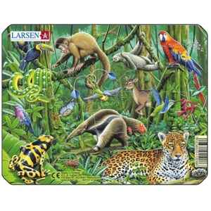 Larsen (Z8-3) - "Exotic animals" - 11 Teile Puzzle