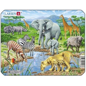Larsen (Z8-1) - "Exotic Animals" - 11 Teile Puzzle