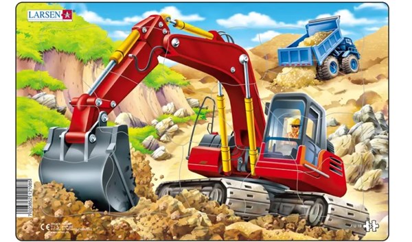 Larsen (U19-1) - "Excavator" - 15 Teile Puzzle