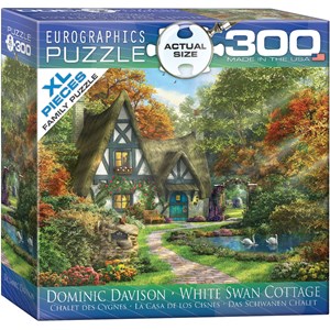 Eurographics (8300-0977) - Dominic Davison: "White Swan Cottage" - 300 Teile Puzzle