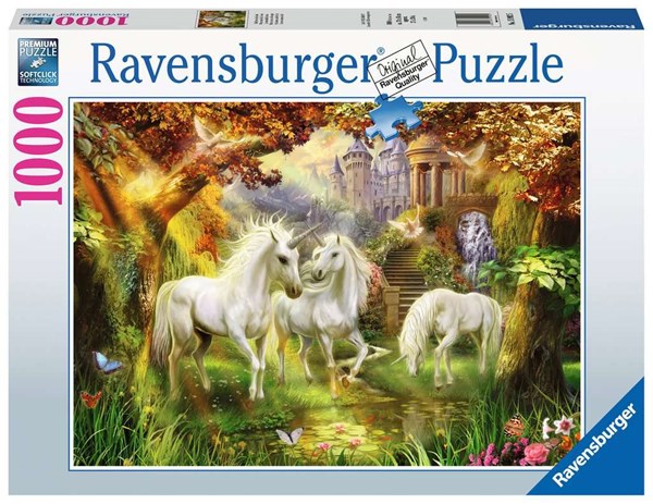 Ravensburger (15992) - "Einhörner im Herbst" - 1000 Teile Puzzle