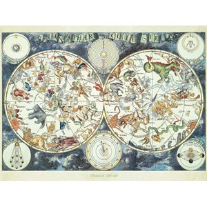Ravensburger (16003) - "Fantastic Beasts Weltkarte" - 1500 Teile Puzzle