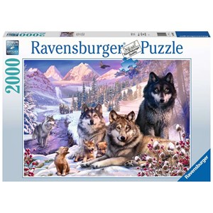 Ravensburger (16012) - "Wölfe im Schnee" - 2000 Teile Puzzle