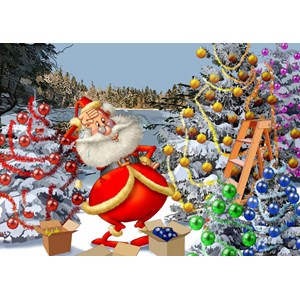 Bluebird Puzzle (70296) - "Christmas Countdown!" - 500 Teile Puzzle