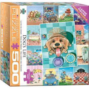Eurographics (8500-5365) - Gary Patterson: "Süße Hunde Collage" - 500 Teile Puzzle