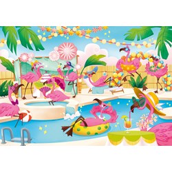 Clementoni (20151) - "Flamingos party" - 104 Teile Puzzle