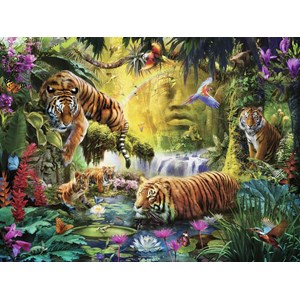 Ravensburger (16005) - "Idylle am Wasserloch" - 1500 Teile Puzzle