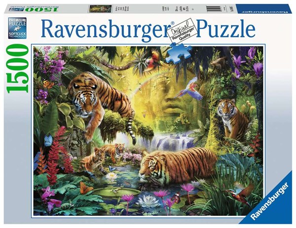 Ravensburger (16005) - "Idylle am Wasserloch" - 1500 Teile Puzzle