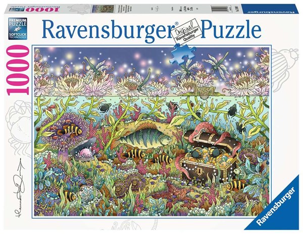 Ravensburger (15988) - "Dämmerung im Unterwasserreich" - 1000 Teile Puzzle