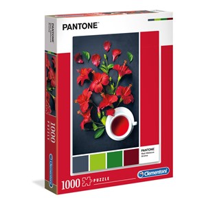 Clementoni (39494) - "Red Hibiscus Aroma" - 1000 Teile Puzzle