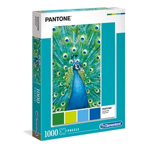 Clementoni (39495) - "Turquoise Peacock" - 1000 Teile Puzzle
