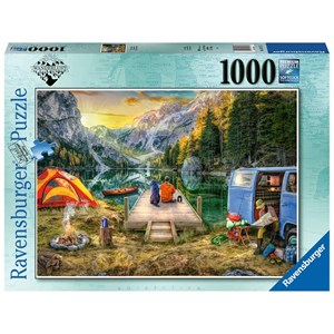 Ravensburger (16177) - "Calm Campsite" - 1000 Teile Puzzle