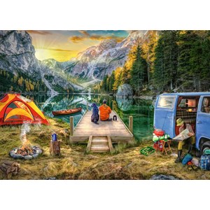 Ravensburger (16177) - "Calm Campsite" - 1000 Teile Puzzle