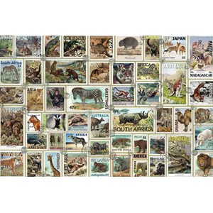 Ravensburger (17079) - "Tierbriefmarken" - 3000 Teile Puzzle