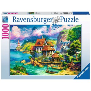 Ravensburger (15273) - "Cottage auf der Klippe" - 1000 Teile Puzzle