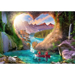 Ravensburger (15272) - "Die Höhle der Liebe" - 1000 Teile Puzzle