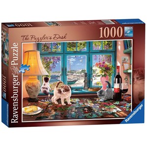 Ravensburger (19847) - "The Puzzler's Desk" - 1000 Teile Puzzle