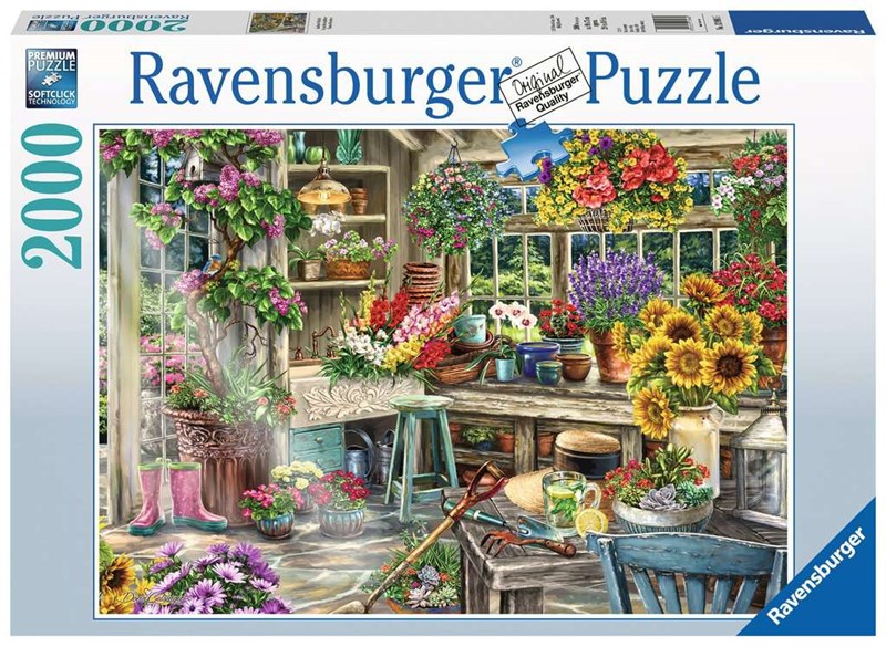 Ravensburger (13996) - "Idyllischer Garten" - 2000 Teile Puzzle