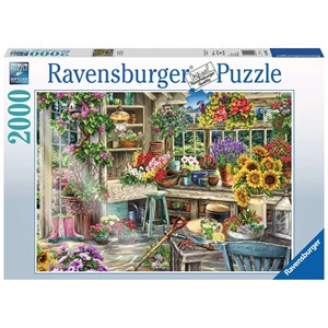 Ravensburger (13996) - "Idyllischer Garten" - 2000 Teile Puzzle