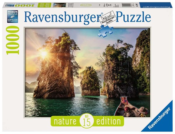 Ravensburger (13968) - "Three rocks in Cheow, Thailand" - 1000 Teile Puzzle