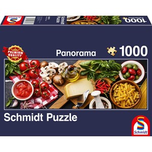 Schmidt Spiele (58374) - "Italienische Küche" - 1000 Teile Puzzle