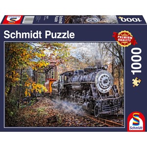 Schmidt Spiele (58377) - "Faszination Eisenbahn" - 1000 Teile Puzzle