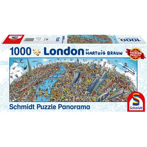 Schmidt Spiele (59596) - Hartwig Braun: "Hartwig Brauns" - 1000 Teile Puzzle