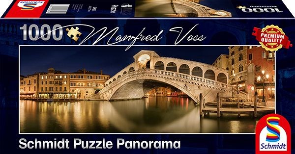 Schmidt Spiele (59620) - "Rialto Brücke, Venedig" - 1000 Teile Puzzle