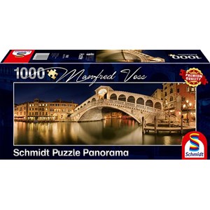 Schmidt Spiele (59620) - "Rialto Brücke, Venedig" - 1000 Teile Puzzle