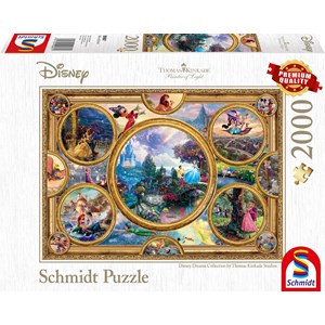 Schmidt Spiele (59607) - Thomas Kinkade: "Disney Dreams Collection" - 2000 Teile Puzzle