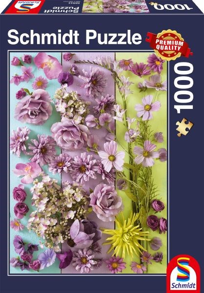 Schmidt Spiele (58944) - "Violette Blüten" - 1000 Teile Puzzle