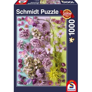 Schmidt Spiele (58944) - "Violette Blüten" - 1000 Teile Puzzle