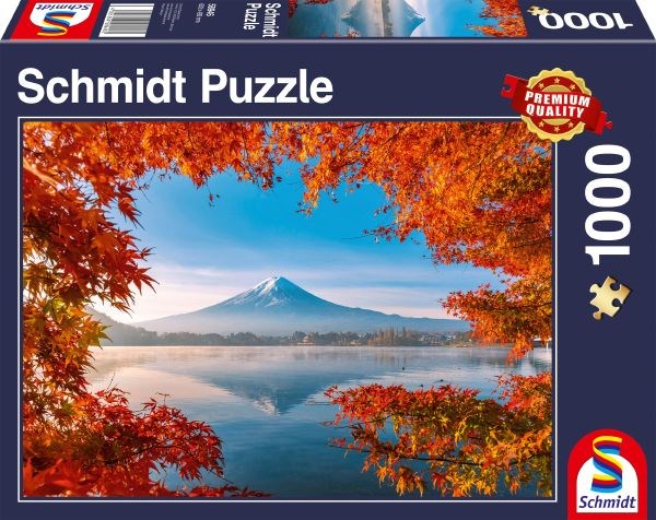 Schmidt Spiele (58946) - "Herbstzauber am Fuji" - 1000 Teile Puzzle