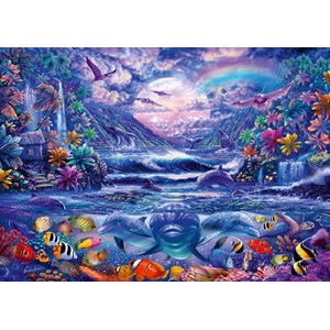 Schmidt Spiele (58945) - "Mondschein-Oase" - 1000 Teile Puzzle