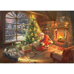 Schmidt Spiele (59495) - Thomas Kinkade: "Der Weihnachtsmann ist da!" - 1000 Teile Puzzle