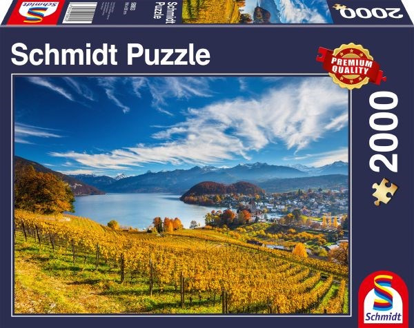 Schmidt Spiele (58953) - "Weinberge" - 2000 Teile Puzzle