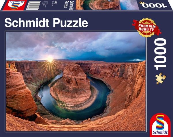 Schmidt Spiele (58952) - "Glen Canyon, Horseshoe Bend am Colorado River" - 1000 Teile Puzzle