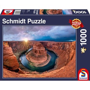 Schmidt Spiele (58952) - "Glen Canyon, Horseshoe Bend am Colorado River" - 1000 Teile Puzzle