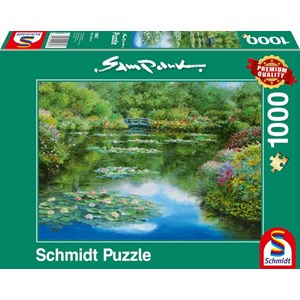 Schmidt Spiele (59657) - Sam Park: "Seerosenteich" - 1000 Teile Puzzle