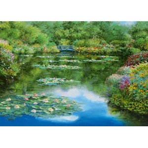 Schmidt Spiele (59657) - Sam Park: "Seerosenteich" - 1000 Teile Puzzle