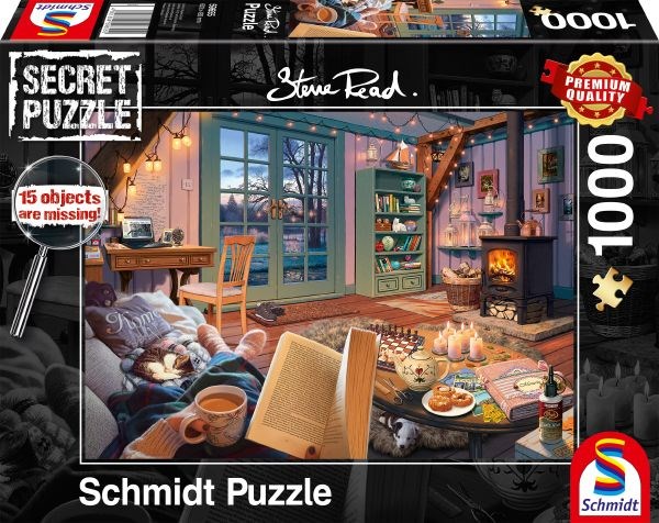 Schmidt Spiele (59655) - Steve Read: "Im Ferienhaus" - 1000 Teile Puzzle