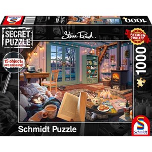 Schmidt Spiele (59655) - Steve Read: "Im Ferienhaus" - 1000 Teile Puzzle
