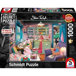 Schmidt Spiele (59653) - Steve Read: "Großmutters Stube" - 1000 Teile Puzzle