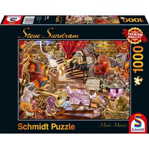 Schmidt Spiele (59664) - Steve Sundram: "Music Mania" - 1000 Teile Puzzle