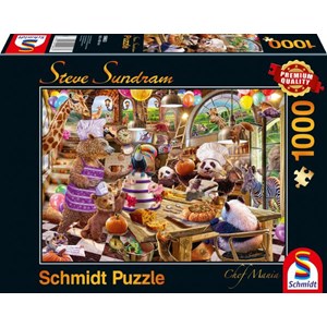Schmidt Spiele (59663) - Steve Sundram: "Chef Mania" - 1000 Teile Puzzle