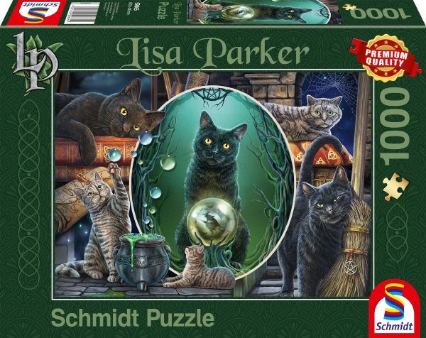 Schmidt Spiele (59665) - Lisa Parker: "Magische Katzen" - 1000 Teile Puzzle