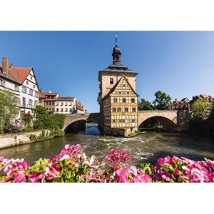 Schmidt Spiele (58397) - "Bamberg, Regnitz und Altes Rathaus" - 1000 Teile Puzzle