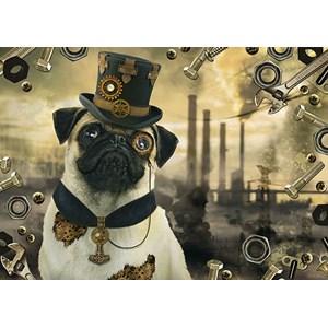 Schmidt Spiele (59645) - Markus Binz: "Steampunk Hund" - 1000 Teile Puzzle