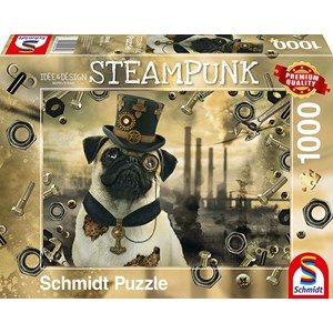 Schmidt Spiele (59645) - Markus Binz: "Steampunk Hund" - 1000 Teile Puzzle